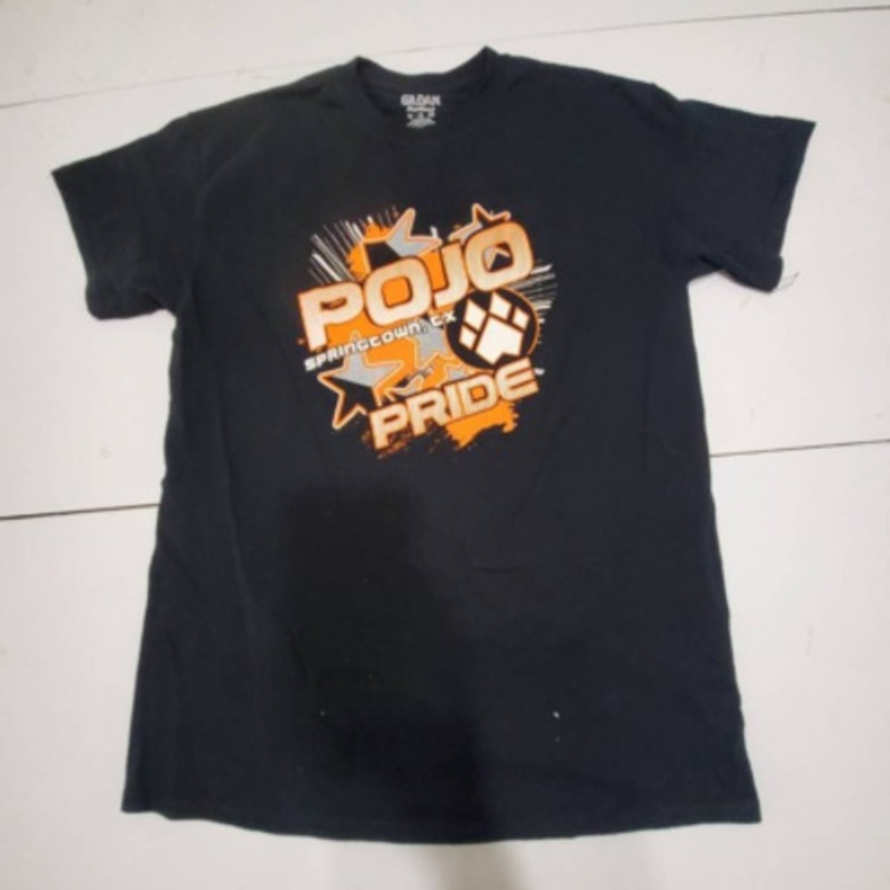 Pojo Springtown, Tx Pride Cheer 2014 Football Mens Gildan T-Shirt Black M